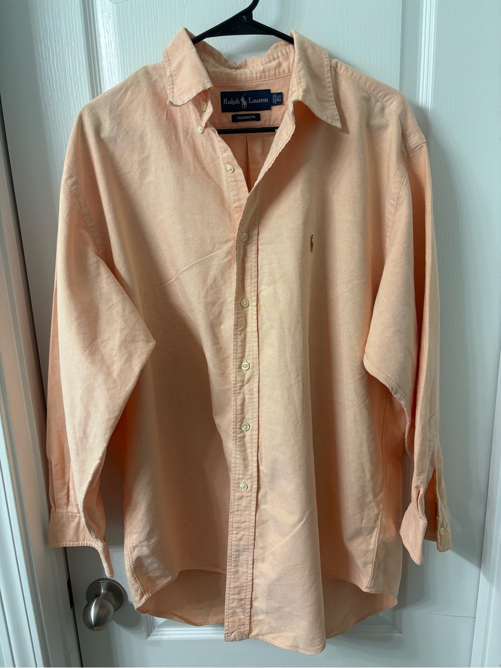 Ralph Lauren Yarmouth Orange Men's Dress Shirt Size 16.5 32/33